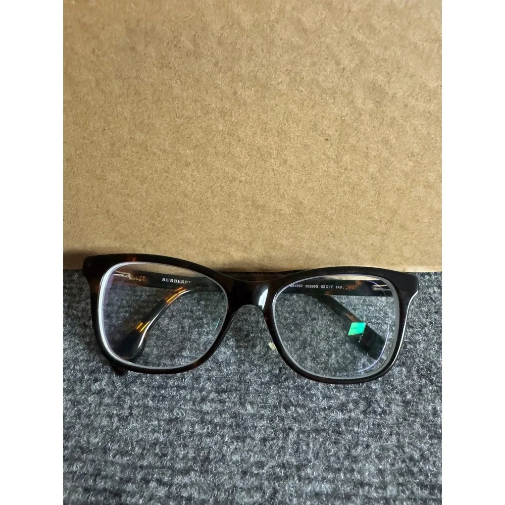 Burberry BE4567 30298G Tortoise Cat Eye Eyeglasses Frames 52-17-14 Made in Italy